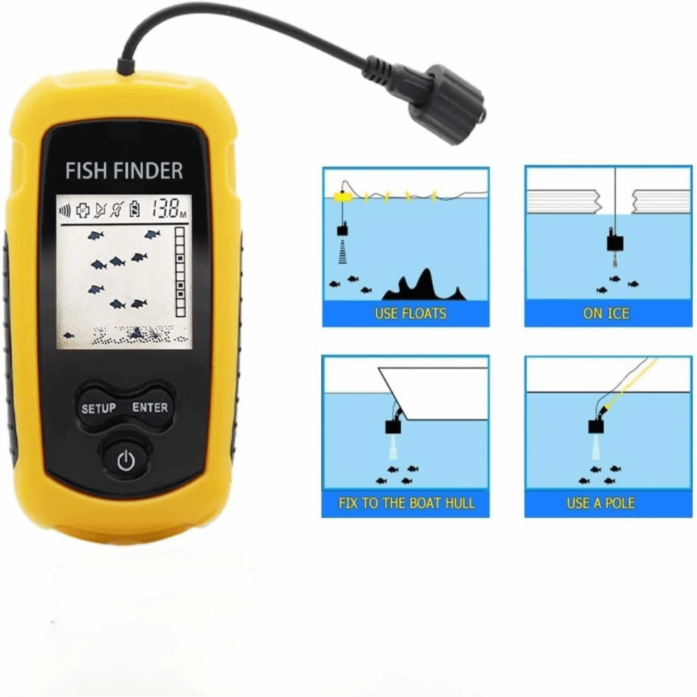 Handheld Portable Fish Finder  - огляд і ціна Fishing Boat Depth Finder