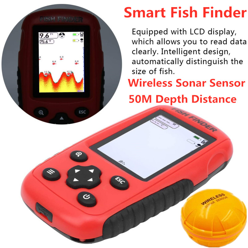 Fish finder wireless Wireless  - огляд і ціна Fishing Boat Depth Finder