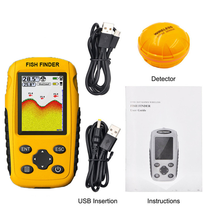 Fish finder wireless Wireless  - огляд і ціна Fishing Boat Depth Finder
