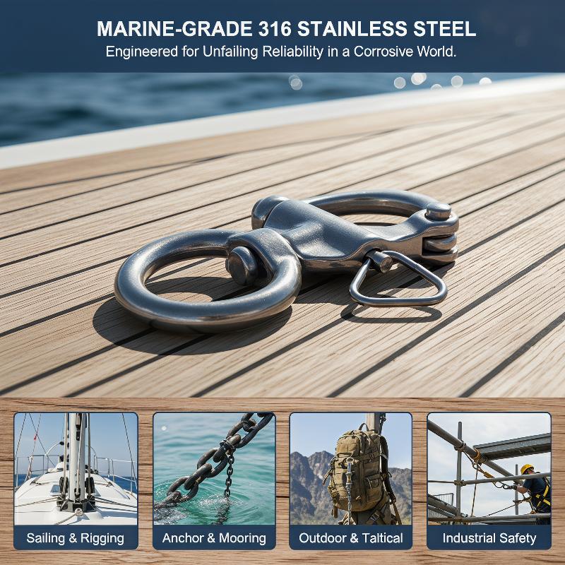 Marine Swivel Snap Shackle 316 - огляд і ціна Fishing Boat Trailer
