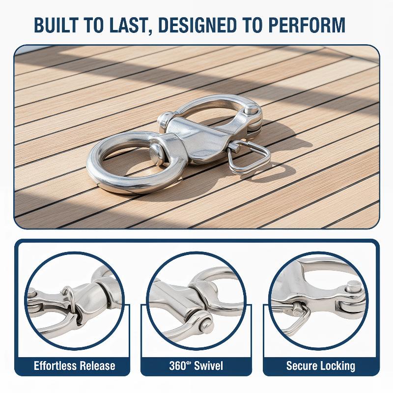 Marine Swivel Snap Shackle 316 - огляд і ціна Fishing Boat Trailer